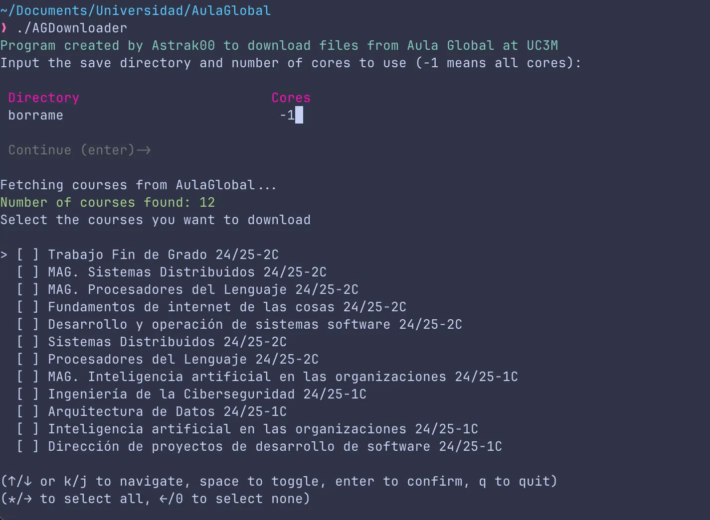 Project of AGDownloader