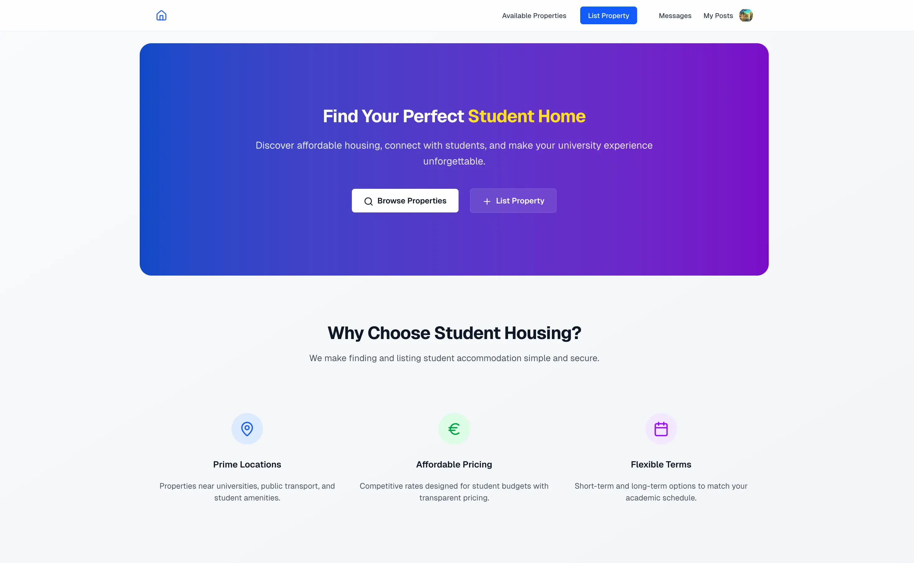 Project of Student Housing (Beta)